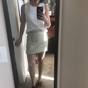 Green Tweed J. Crew Skirt - NWT